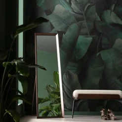 Staande spiegel taupe bruine rand - Kare Design Arezzo Coffee
