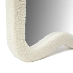 Staande spiegel teddy stof creme wit - Bodio Pulpo