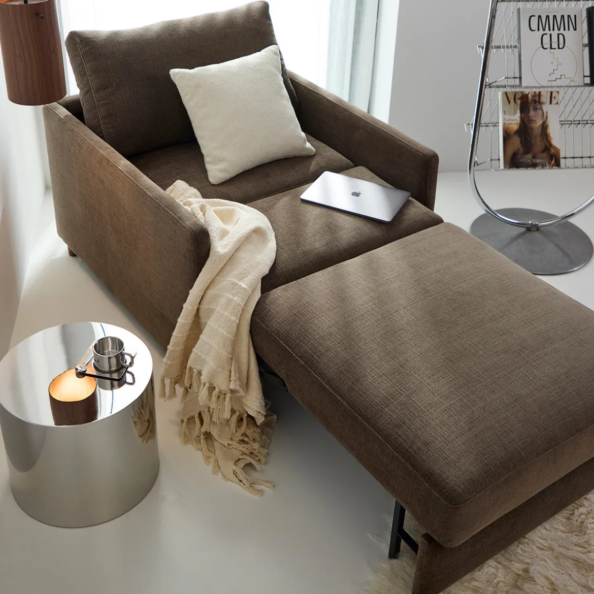Stoel slaapbank 1-persoons - Innovation Living Neah 80 Slim Arm