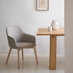 Stoel van massief beukenhout naturel - Kave Home Nelida