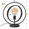 Stoere tafellamp met cirkels - Santa Turn Around
