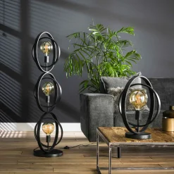 Stoere tafellamp met cirkels - Santa Turn Around