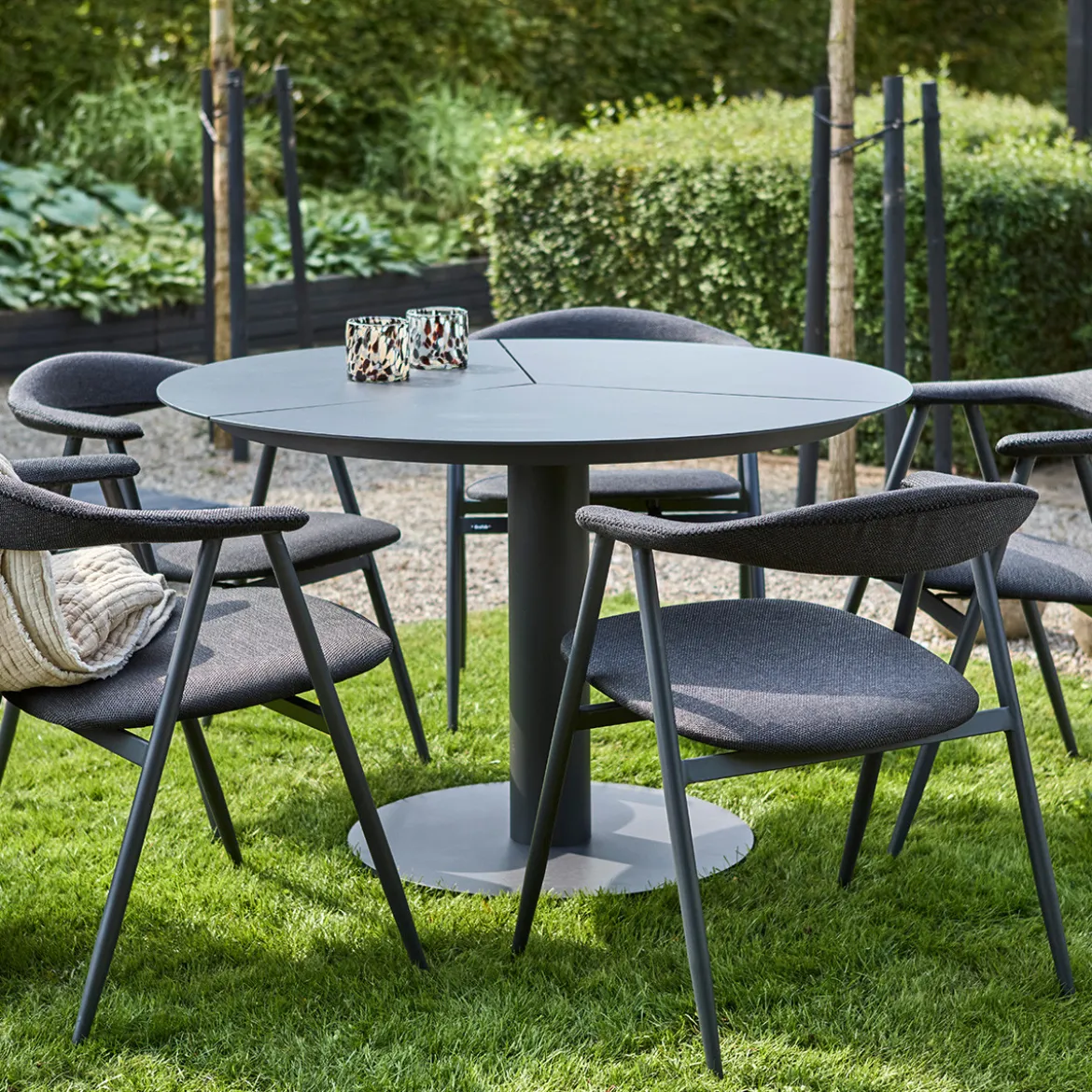 Stoffen eetstoel voor buiten - Brafab Boi