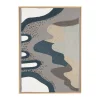 Stoffen schilderij blauw - Zuiver Coastal