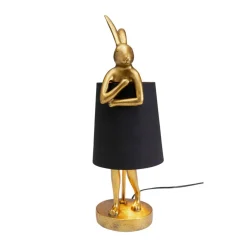 Tafellamp konijn goud - Kare Design Rabbit Gold/Black