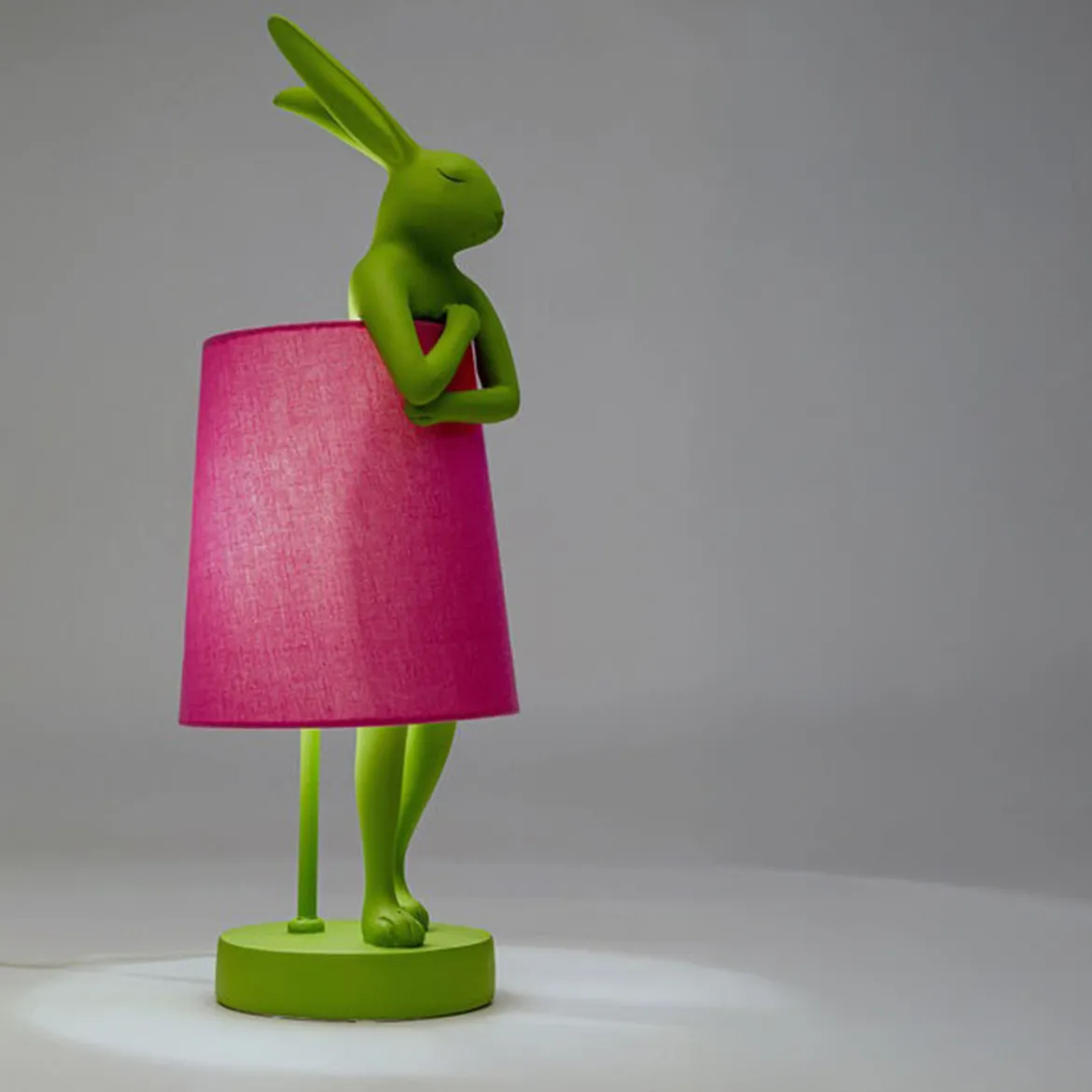 Tafellamp konijn groen roze - Kare Design Rabbit Green/Pink