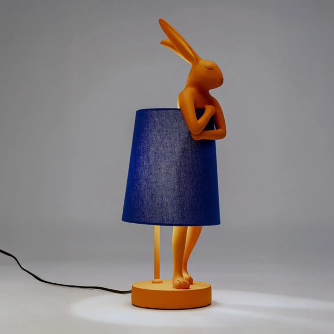 Tafellamp konijn oranje blauw - Kare Design Rabbit Orange/Blue