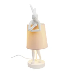 Tafellamp konijn roze - Kare Design Rabbit White/Rose