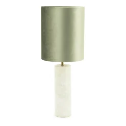 Tafellamp marmer met fluweel - By-Boo Rosso/Verde