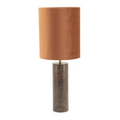 Tafellamp marmer met fluweel - By-Boo Rosso/Verde