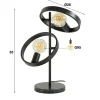 Tafellamp metalen ringen - Santa Hover
