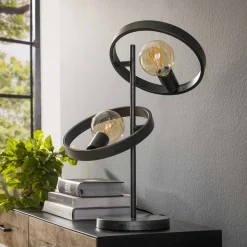 Tafellamp metalen ringen - Santa Hover