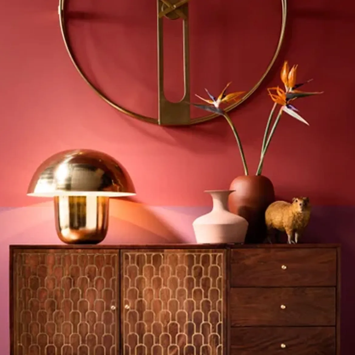 Tafellamp van messing - Kare Design Mushroom 44