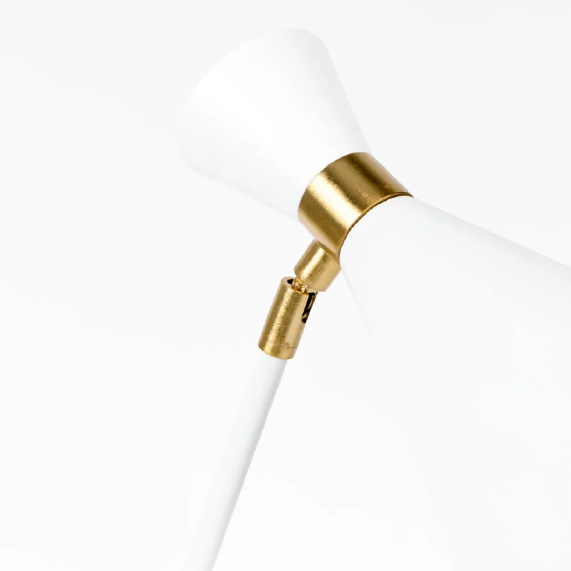 Tafellamp wit met goud - Zuiver Shady
