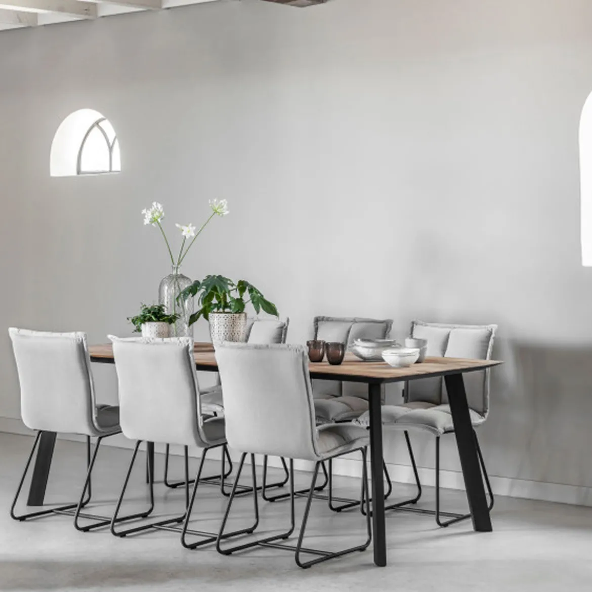 Teak eettafel met verjongde rand - DTP Home Timeless Shape