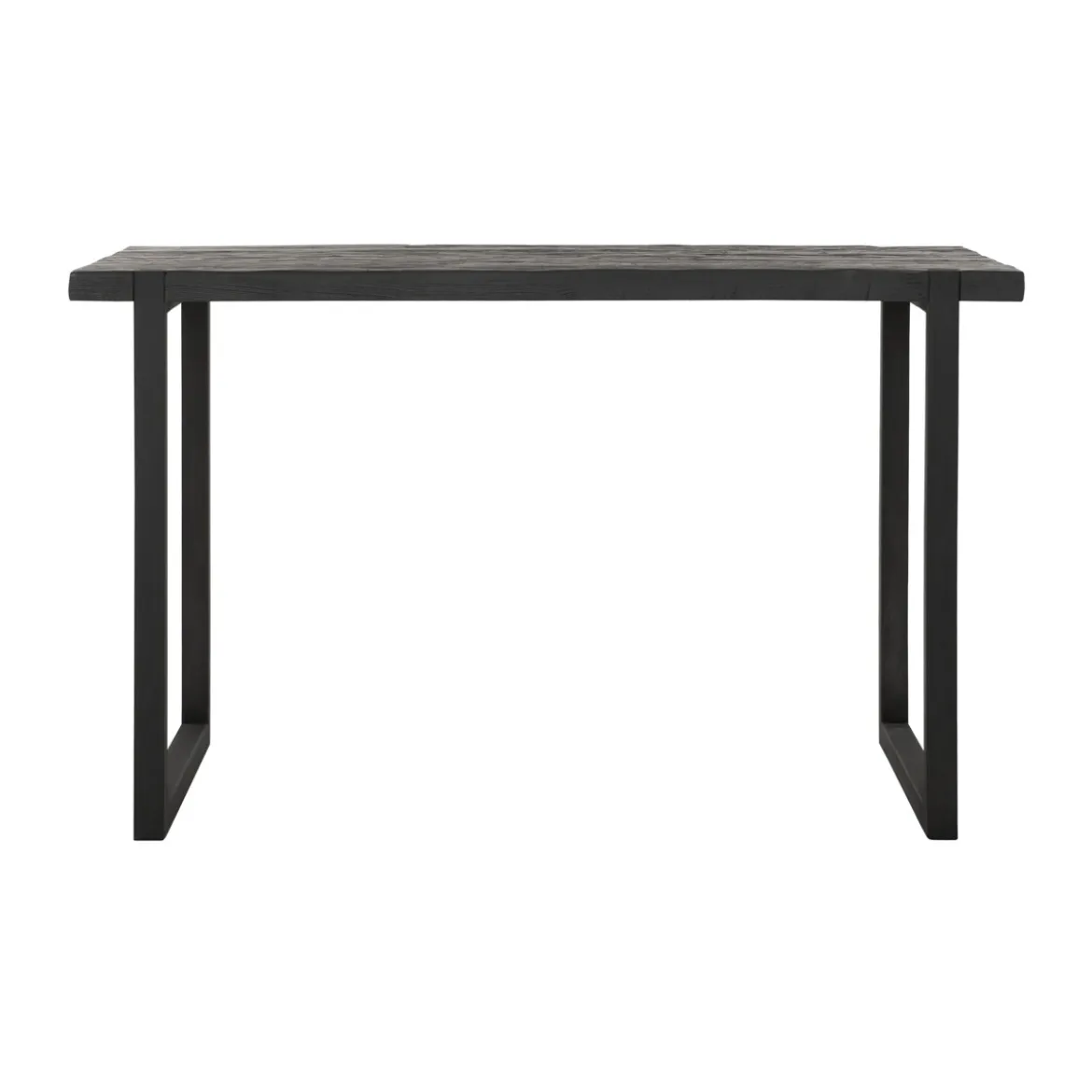 Teakhouten bartafel zwart - DTP Home Timeless Black Beam