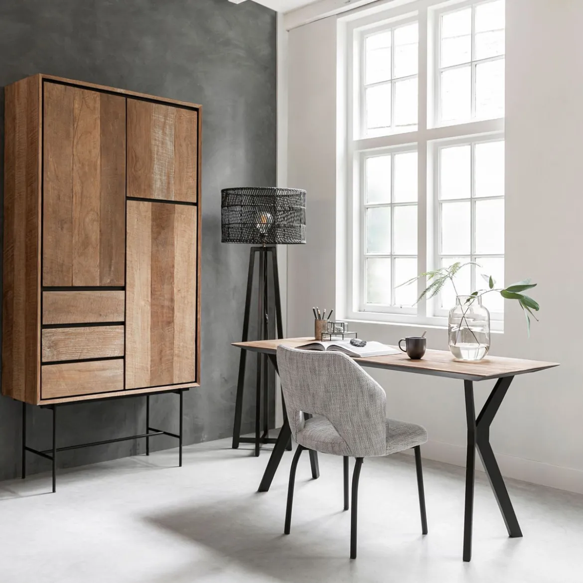 Teakhouten bureau - DTP Home Metropole
