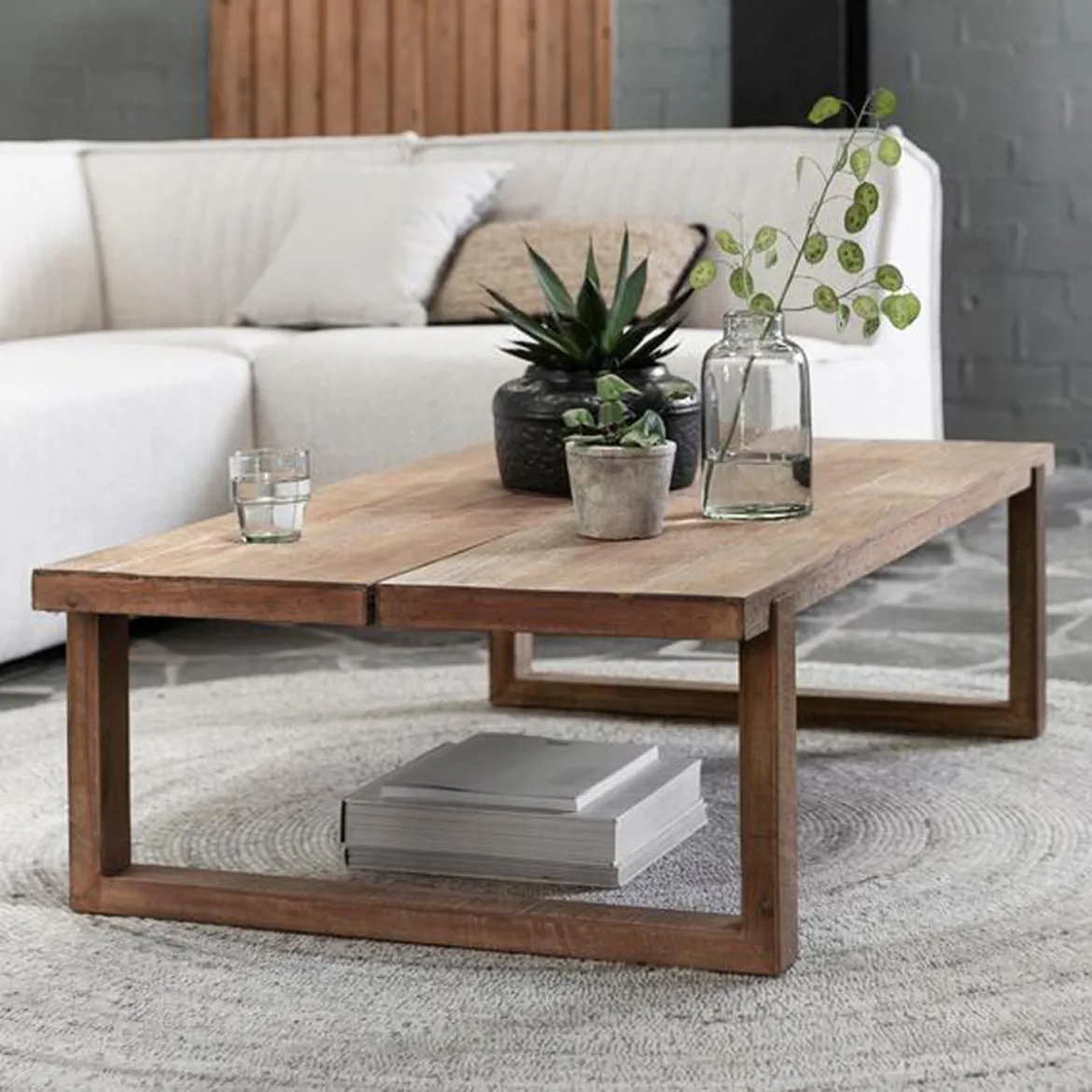 Teakhouten salontafel - DTP Home Classic Icon