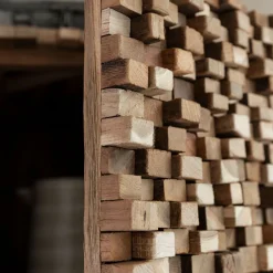 Teak kast met latjes mozaiek - Must Living Sticks