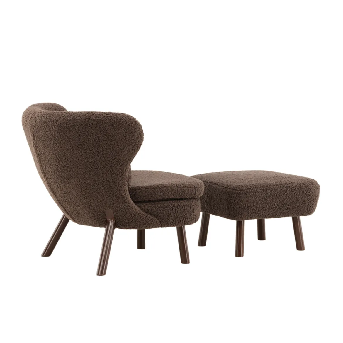 Teddy fauteuil met voetenbank - Lavis Ryxo