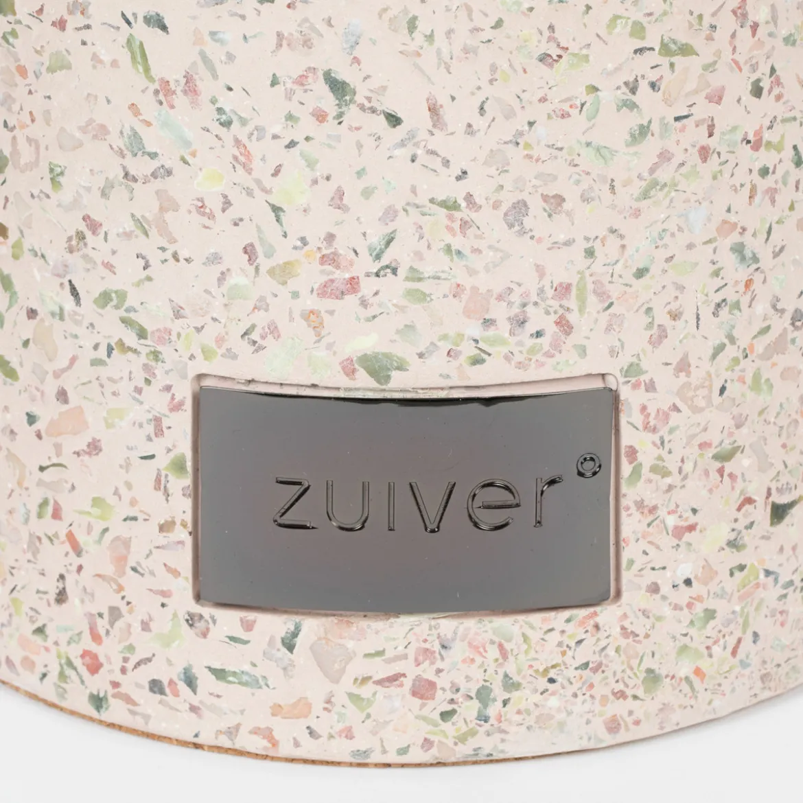 Terrazzo bijzettafel rond - Zuiver Victoria