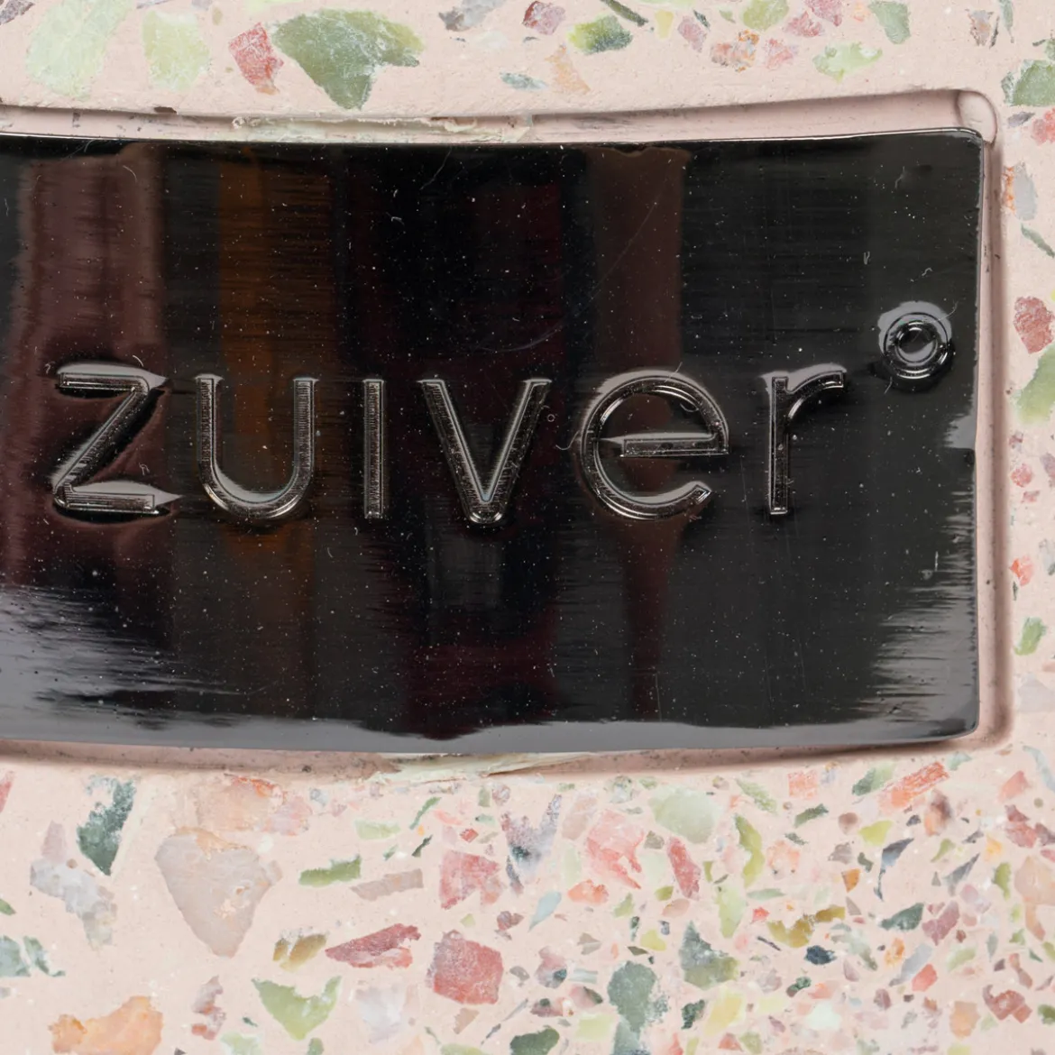 Terrazzo bijzettafel rond - Zuiver Victoria