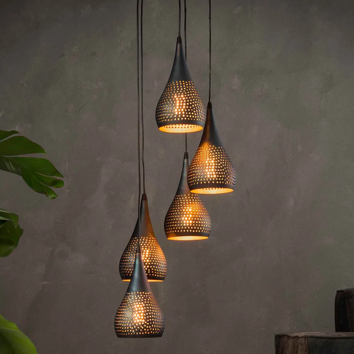 Trapse druppelvormige hanglamp - Santa Punch