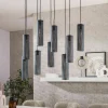 Trapse eettafel lamp metaalgaas zwart - Santa Tube Mesh