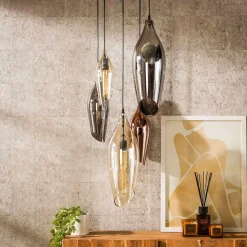 Trapse hanglamp gekleurd glas - Santa Cocoon