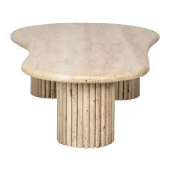 Travertin salontafel organische vorm - Richmond Interiors La Cantera
