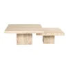 Travertin salontafel set vierkant - Richmond Interiors La Cantera