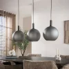 Trio matglazen hanglamp - Santa Bubble Frosted