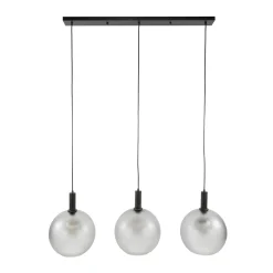 Trio matglazen hanglamp - Santa Bubble Frosted