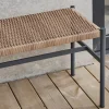 Tuinbankje aluminium met rotan - Brafab DK