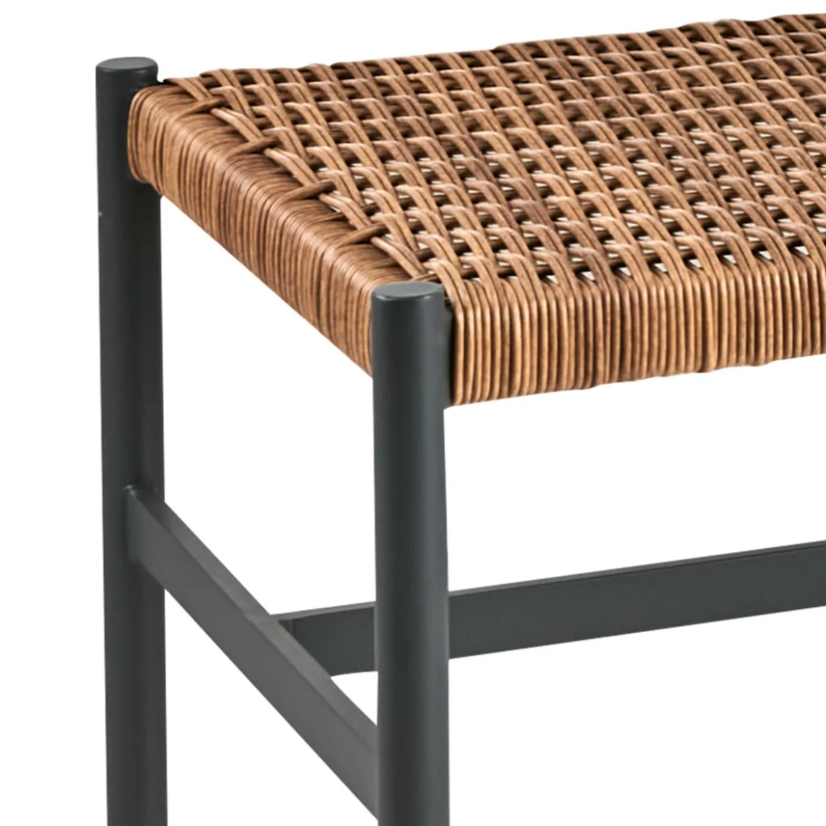 Tuinbankje aluminium met rotan - Brafab DK