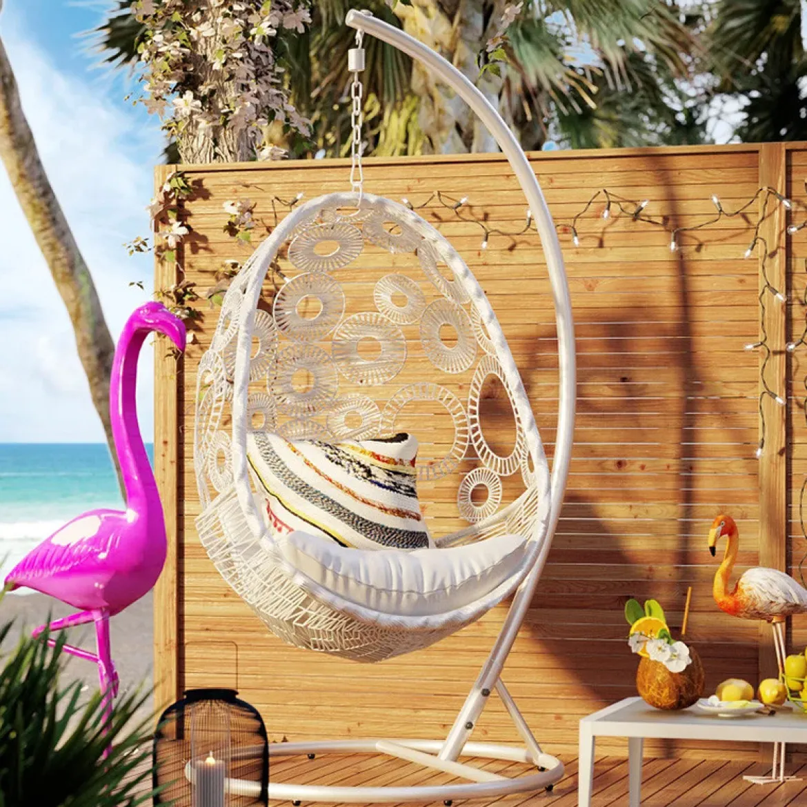 Tuin hangstoel polyrotan - Kare Design Ibiza