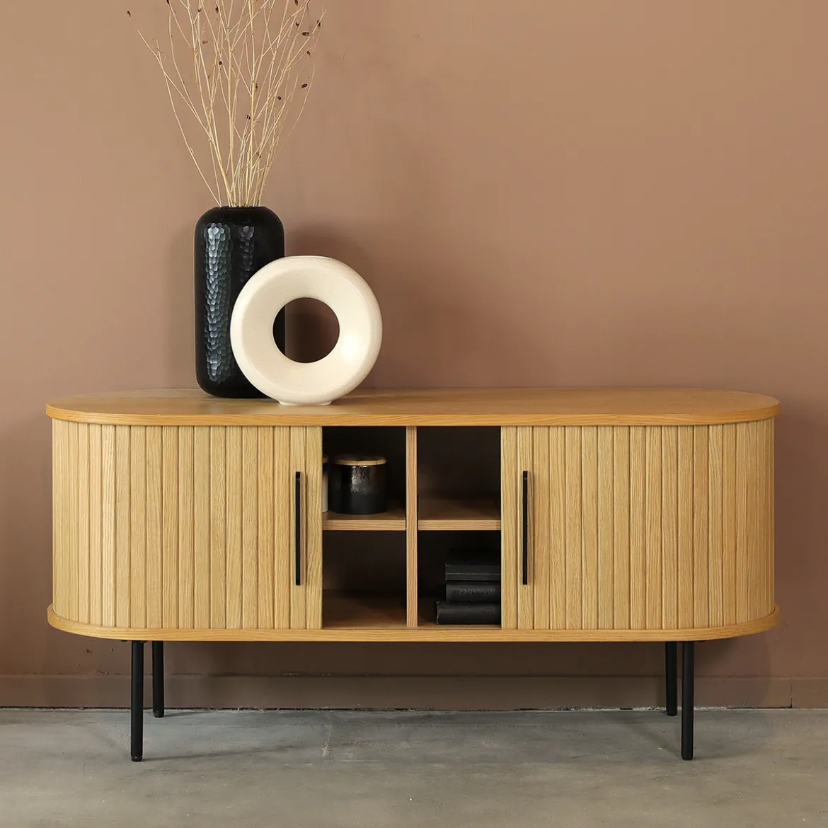 TV meubel eiken 120 cm - Bodio Sway