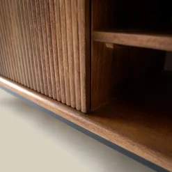 Tv-meubel hout met ribbels (staand/hangend) 180 cm - Bodio Clark