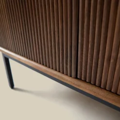 Tv-meubel hout met ribbels (staand/hangend) 180 cm - Bodio Clark