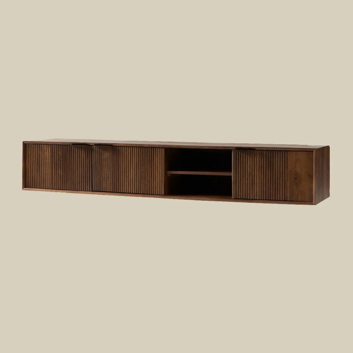 Tv-meubel hout met ribbels (staand/hangend) 180 cm - Bodio Clark
