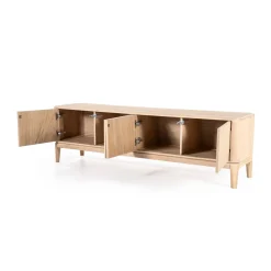Tv-meubel licht eiken hout - Eleonora Harvey