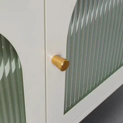 Tv-meubel met ribbelglas off white - Kare Design Naxos