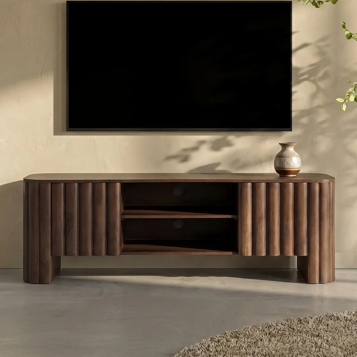 TV meubel met ribbels - Bodio Toshi