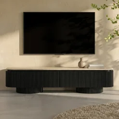TV meubel met travertin - Bodio Kanso