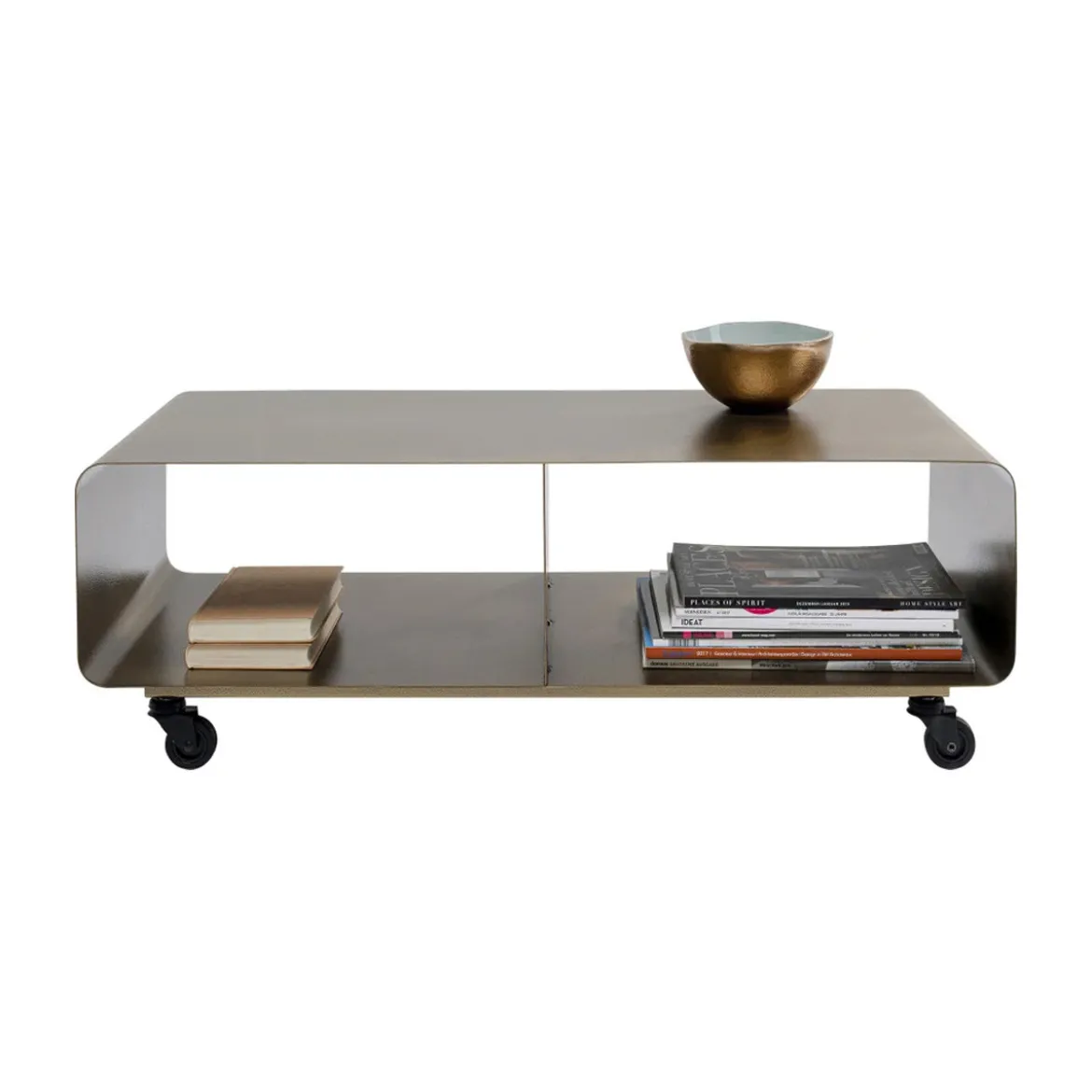 Tv-meubel op wielen brons - Kare Design Lounge M