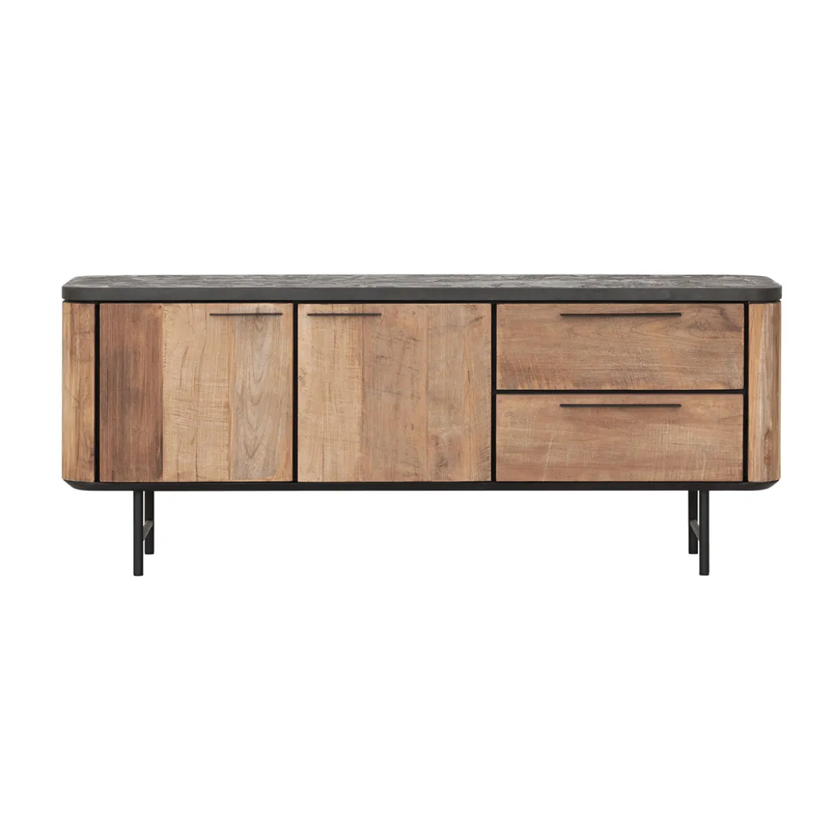 Tv-meubel teak hout met mortex - DTP Home Soho