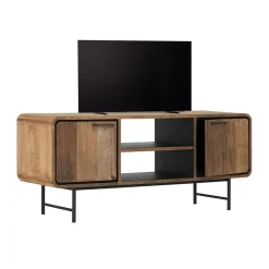 Tv-meubel teak met ronde hoeken - DTP Home Evo