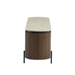 TV meubel walnoot met marmer - Bodio Hinoki