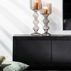 Tv-meubel zwart eiken 200 cm - Eleonora Helsinki