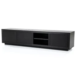 Tv-meubel zwart eiken 200 cm - Eleonora Helsinki